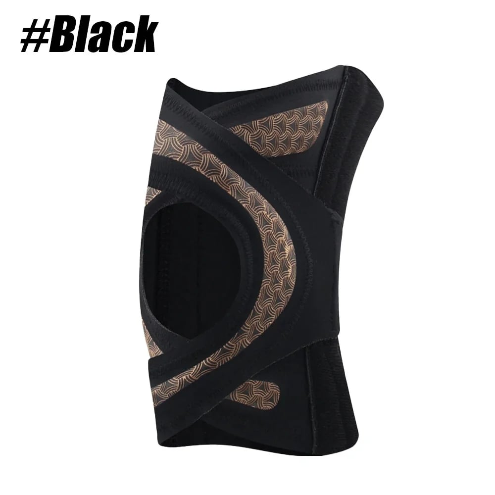 Adjustable knee brace with hinges and lateral support