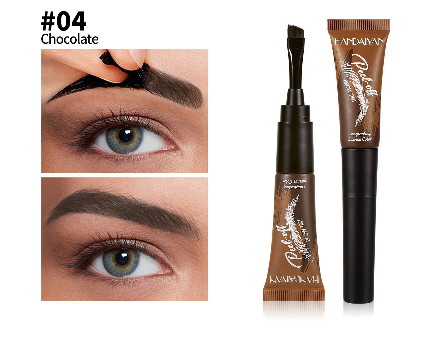 Peel-Off Brow Tint – Long-Lasting Waterproof Eyebrow Gel
