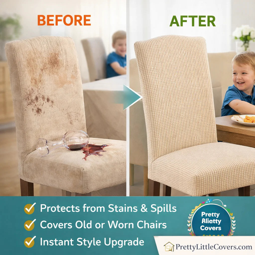 Stylish chair covers – give your old chairs a fresh new look!