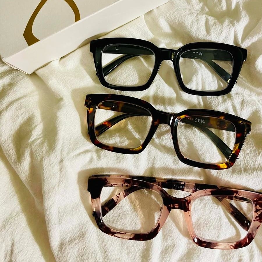 🔥Special offer – ✨👓Tortoiseshell reading glasses – Oversized, square glasses with blue light filter