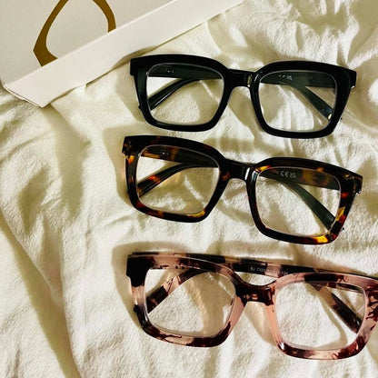 🔥Special offer – ✨👓Tortoiseshell reading glasses – Oversized, square glasses with blue light filter