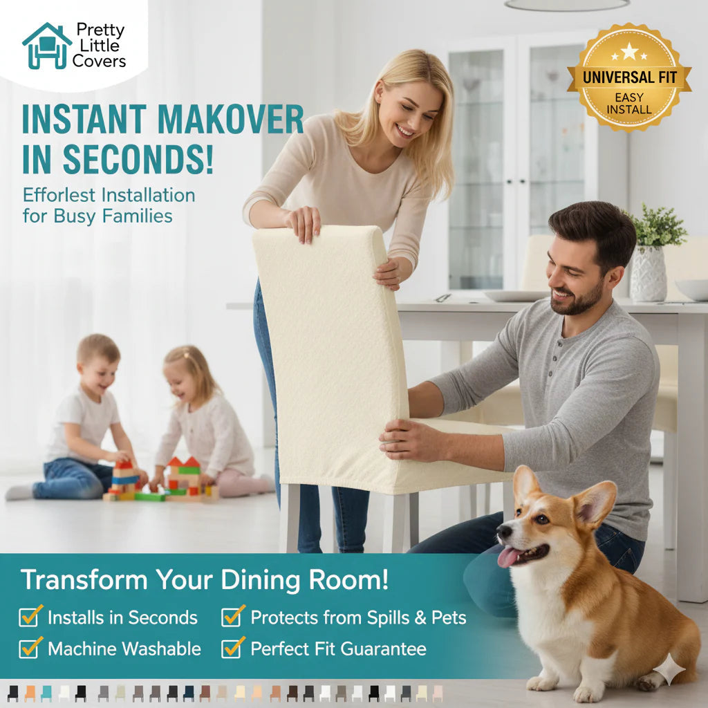 Stylish chair covers – give your old chairs a fresh new look!