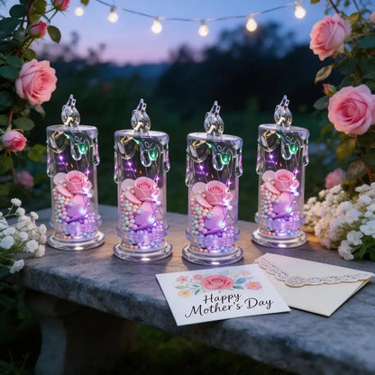 💖 Limited time offer, Buy 3 Get 1 Free🌹 Rose-shaped candle lamp