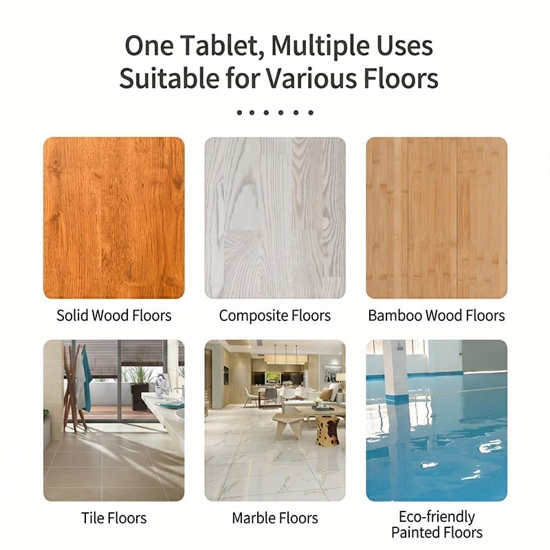 🔥270-sheet universal floor cleaner tablets - concentrated cleaner suitable for all materials, including hardwood, tile and wood floors.