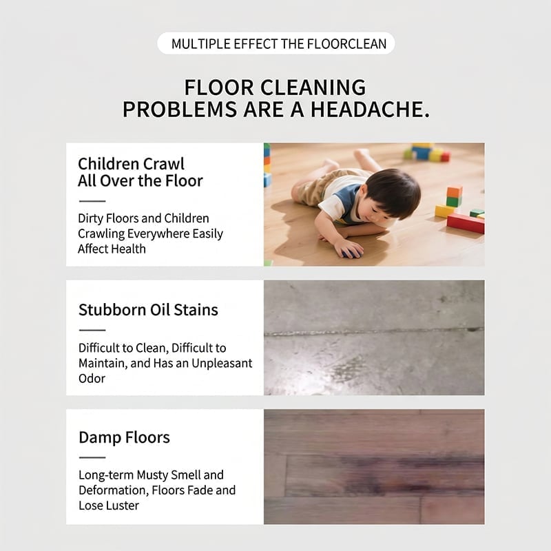 🔥270-sheet universal floor cleaner tablets - concentrated cleaner suitable for all materials, including hardwood, tile and wood floors.