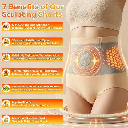 2026 Moringa and Berberine 4-in-1 Micro-Particle Shaping & Fat Burning Shorts