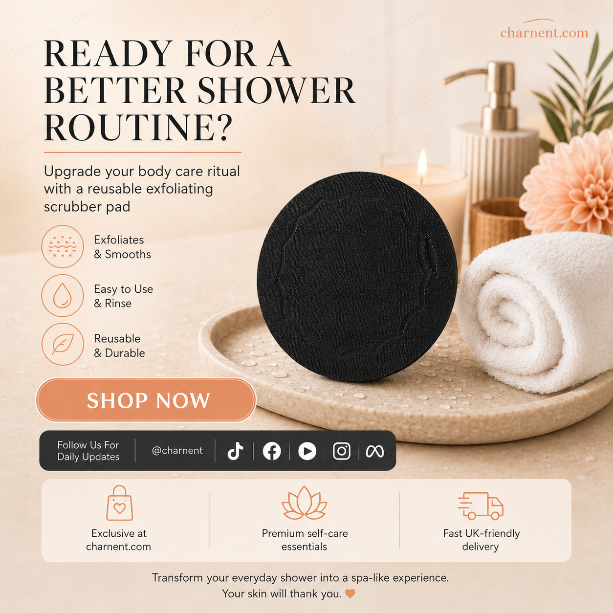 🚿🧽 Soft rubber bath brush—gently and effectively removes dead skin cells; suitable for cleansing all skin types.