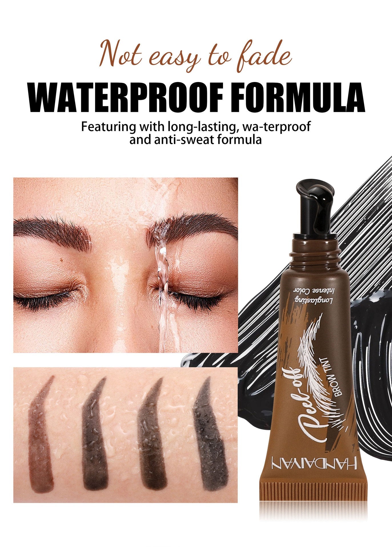Peel-Off Brow Tint – Long-Lasting Waterproof Eyebrow Gel