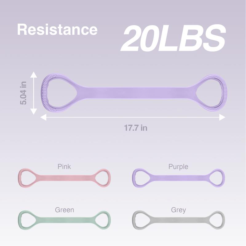 💪Figure 8 Resistance Bands - Silicone Exercise Bands For Women