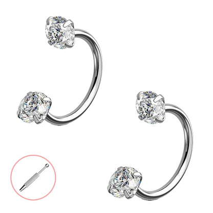 Horseshoe-shaped nose ring – internal thread & comfortable