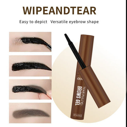 💧Tear-Off Brow Gel – Waterproof, smudge-proof, long-lasting, creates natural, wild eyebrow