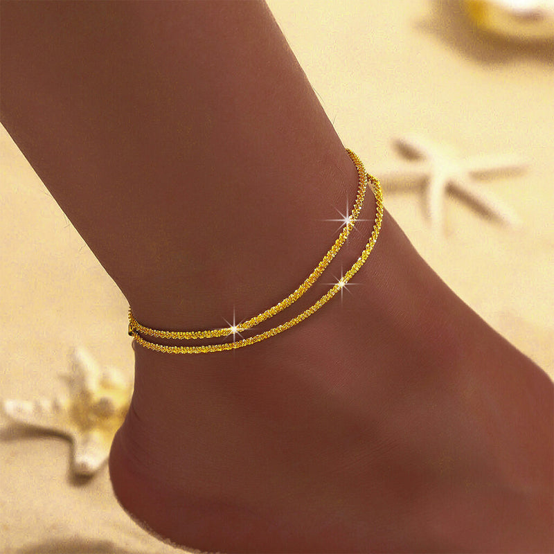 ✨ Bracelet de cheville scintillant