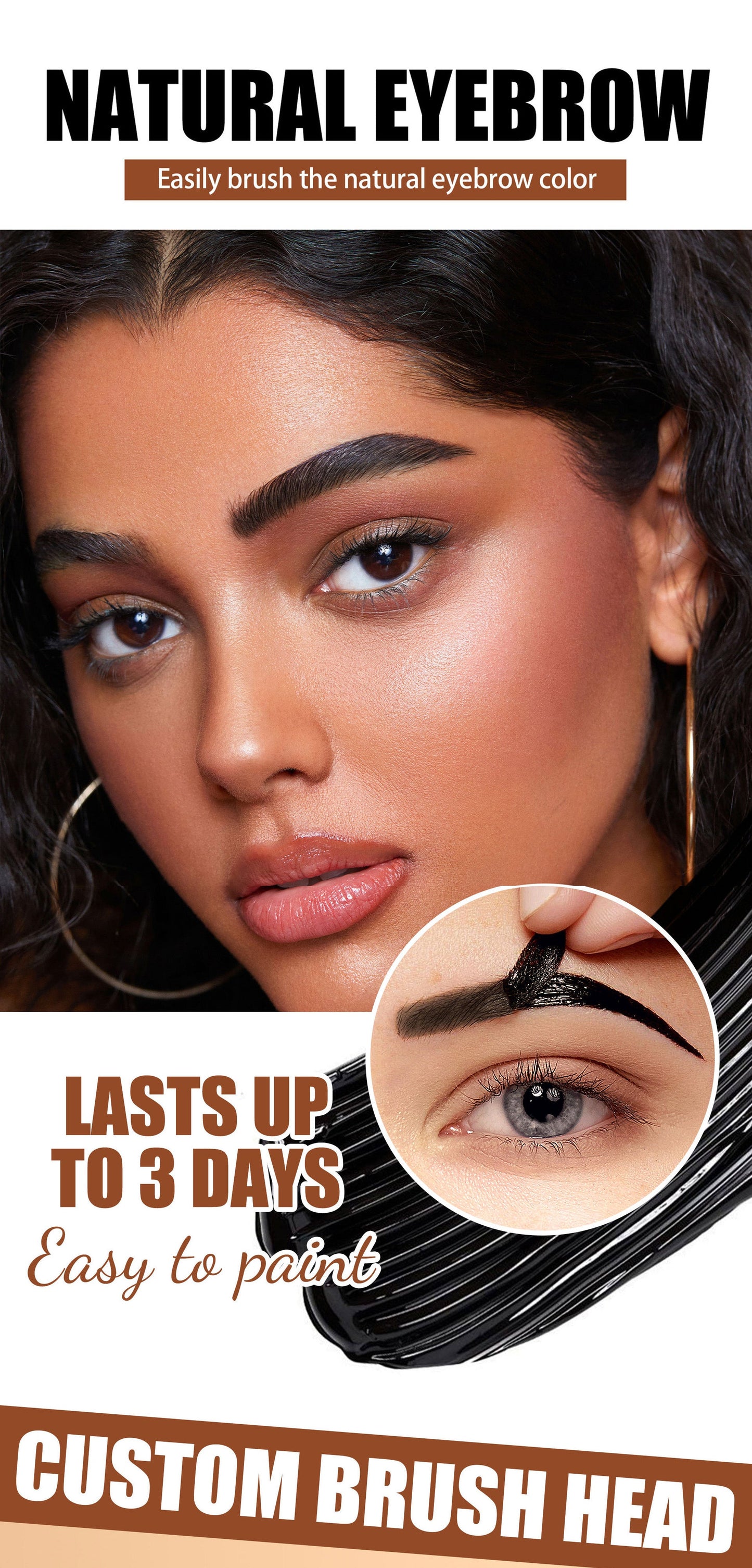 Peel-Off Brow Tint – Long-Lasting Waterproof Eyebrow Gel