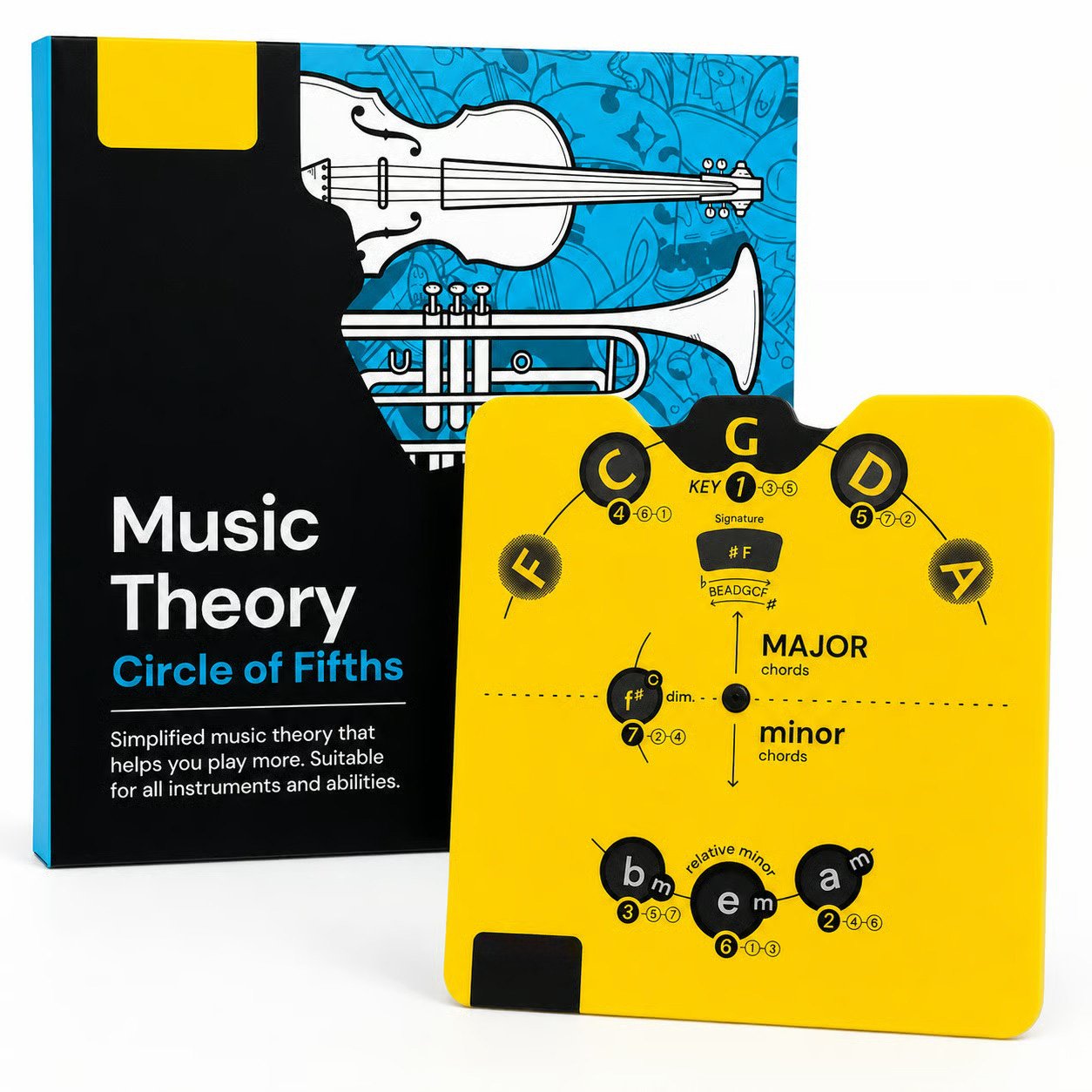 🔥 Last day for 50% off—"Circle of Fifths" Music Theory Wheel Set | A practical guide to chords, modes, and songwriting, designed for musicians 🎹🎸💕