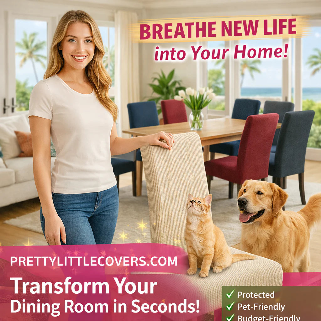 Stylish chair covers – give your old chairs a fresh new look!