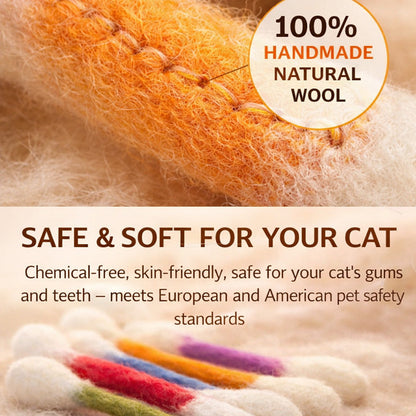 🐾Giant catnip toy with cotton swab (15 cm) – Handmade, durable, safe and fun.