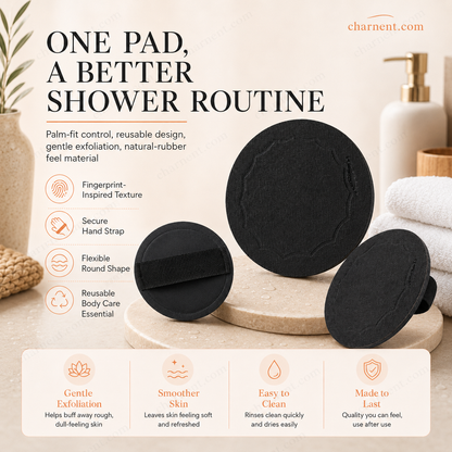 🚿🧽 Soft rubber bath brush—gently and effectively removes dead skin cells; suitable for cleansing all skin types.
