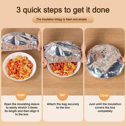 🏠🔥 Keep your food warm and fresh with our aluminum foil! 🔥