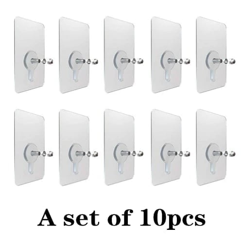 ⚡Self-adhesive nail wall-mounted traceless screw hook stickers