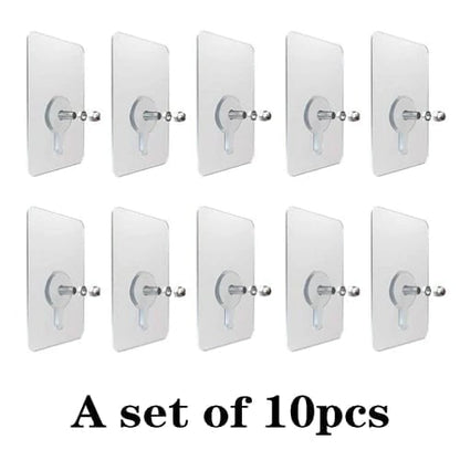 ⚡Self-adhesive nail wall-mounted traceless screw hook stickers