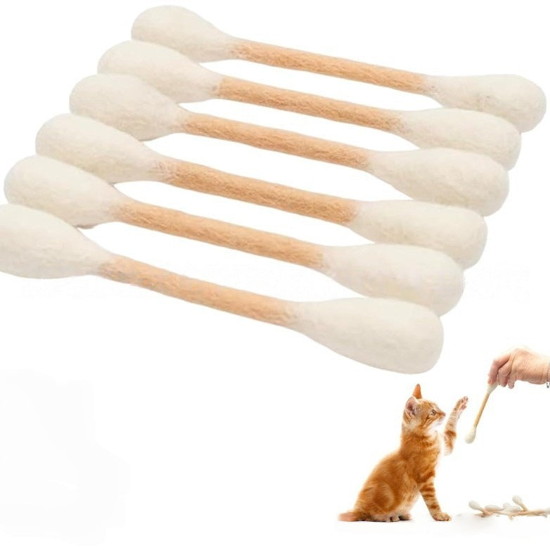 🐾Giant catnip toy with cotton swab (15 cm) – Handmade, durable, safe and fun.