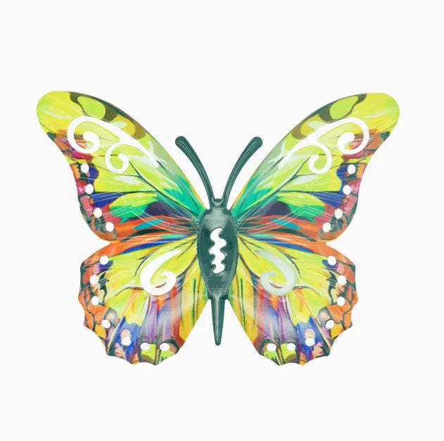 🦋4Pcs Butterfly Metal Wall Decor,Outdoor Hanging Wall Art Sculptures Decoration