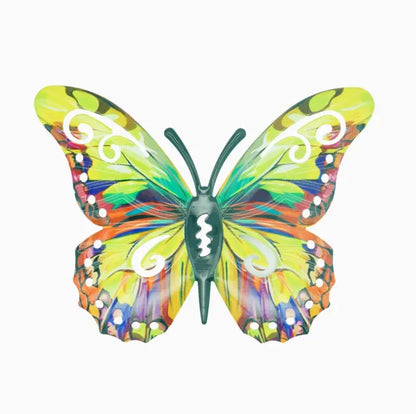 🦋4Pcs Butterfly Metal Wall Decor,Outdoor Hanging Wall Art Sculptures Decoration