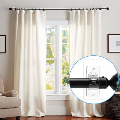 Drill-free curtain rod bracket