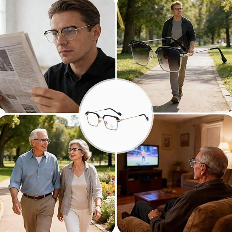 👓Photochromic Glasses – Auto Darkening, UV400 Blue Light Blocking