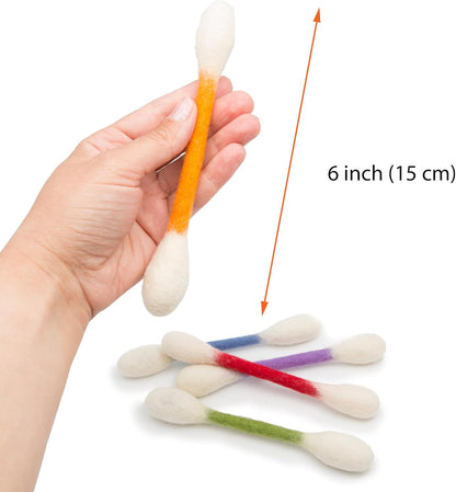 🐾Giant catnip toy with cotton swab (15 cm) – Handmade, durable, safe and fun.