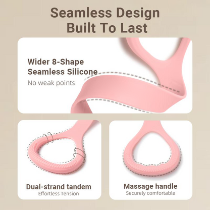 💪Figure 8 Resistance Bands - Silicone Exercise Bands For Women