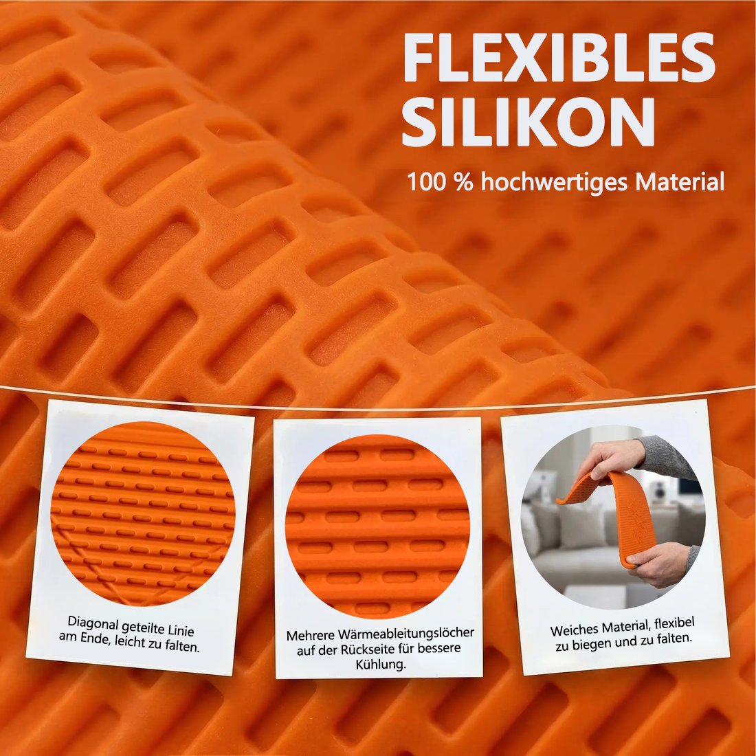 A flexible phone holder made of memory metal and silicone—bendable, rollable, and foldable.
