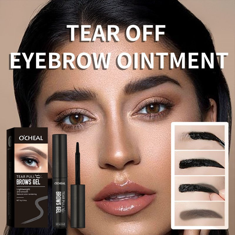 💧Tear-Off Brow Gel – Waterproof, smudge-proof, long-lasting, creates natural, wild eyebrow