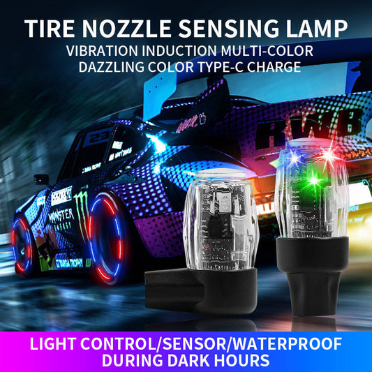 💡Tire lights for cars – LED lights for rims with lighting in the valve head