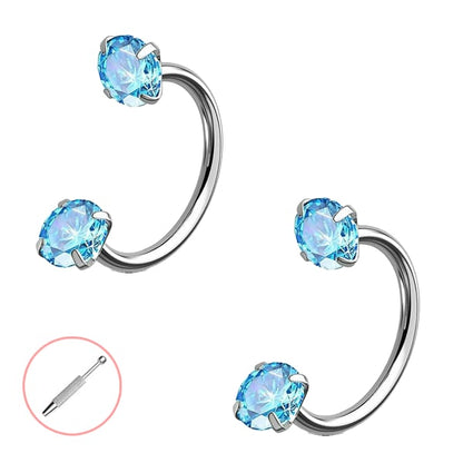 Horseshoe-shaped nose ring – internal thread & comfortable