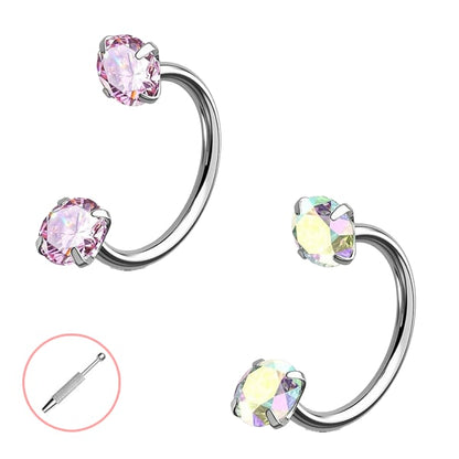 Horseshoe-shaped nose ring – internal thread & comfortable