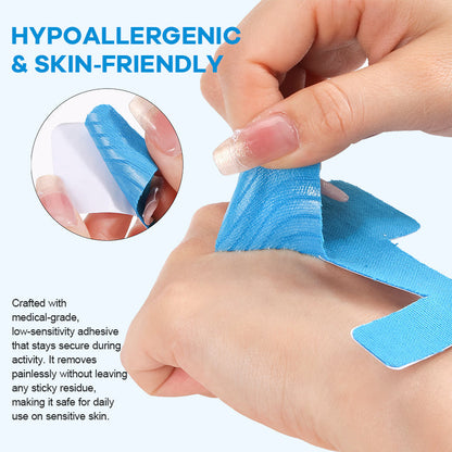 Pre-cut kinesiology tape for hallux valgu