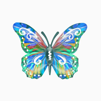 🦋4Pcs Butterfly Metal Wall Decor,Outdoor Hanging Wall Art Sculptures Decoration