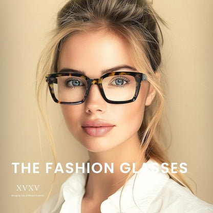 🔥Special offer – ✨👓Tortoiseshell reading glasses – Oversized, square glasses with blue light filter