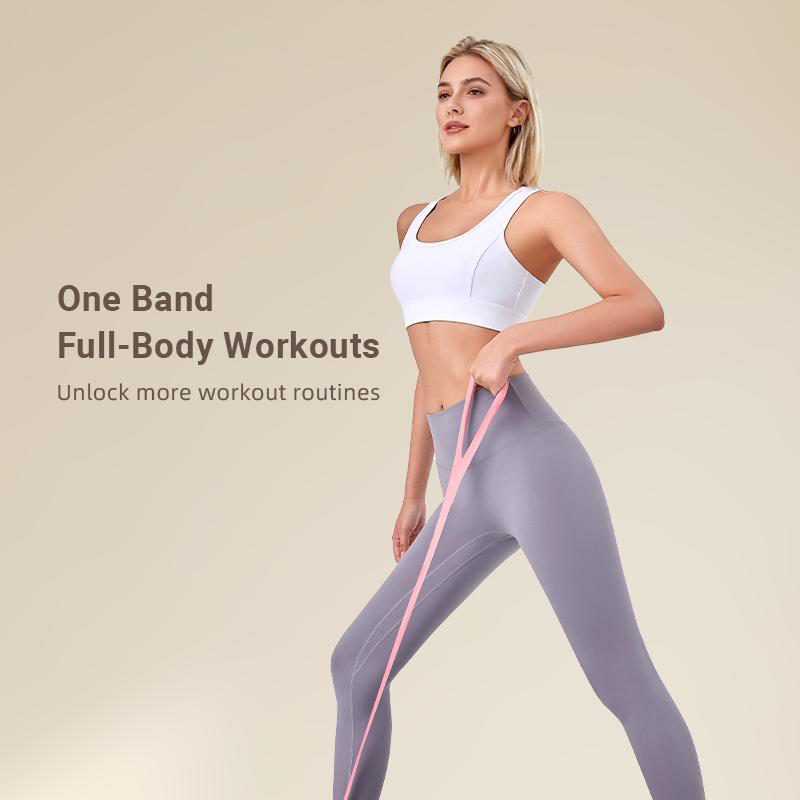 💪Figure 8 Resistance Bands - Silicone Exercise Bands For Women