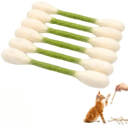🐾Giant catnip toy with cotton swab (15 cm) – Handmade, durable, safe and fun.