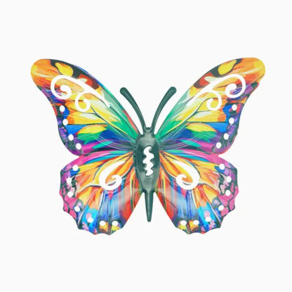 🦋4Pcs Butterfly Metal Wall Decor,Outdoor Hanging Wall Art Sculptures Decoration