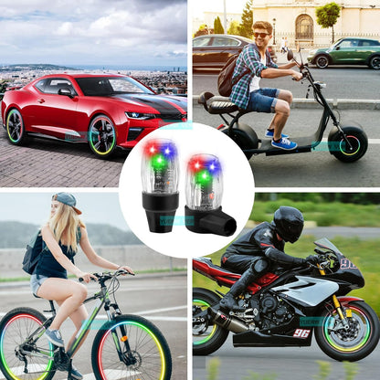 💡Tire lights for cars – LED lights for rims with lighting in the valve head