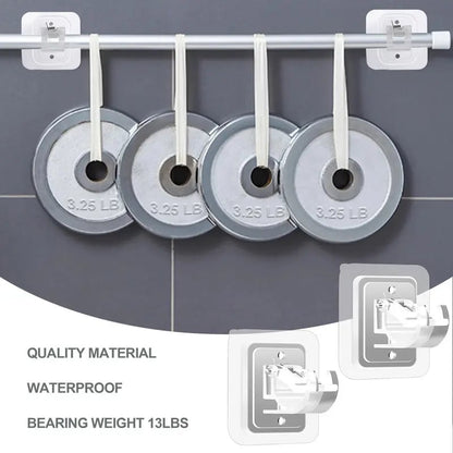 Drill-free curtain rod bracket