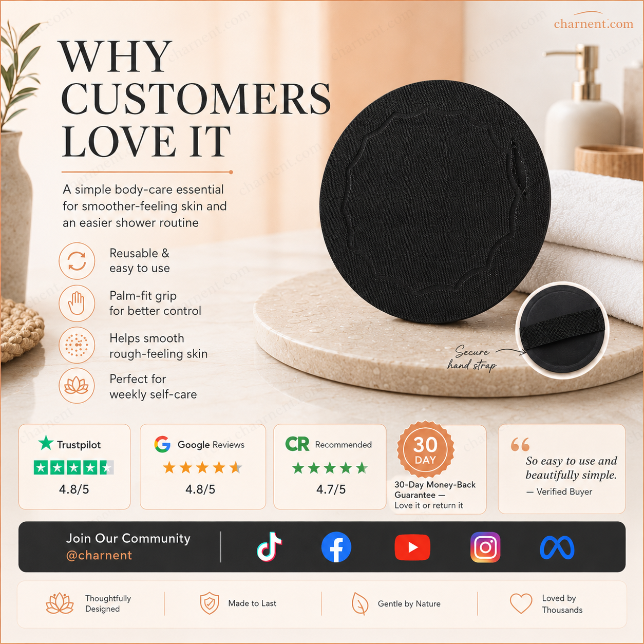 🚿🧽 Soft rubber bath brush—gently and effectively removes dead skin cells; suitable for cleansing all skin types.