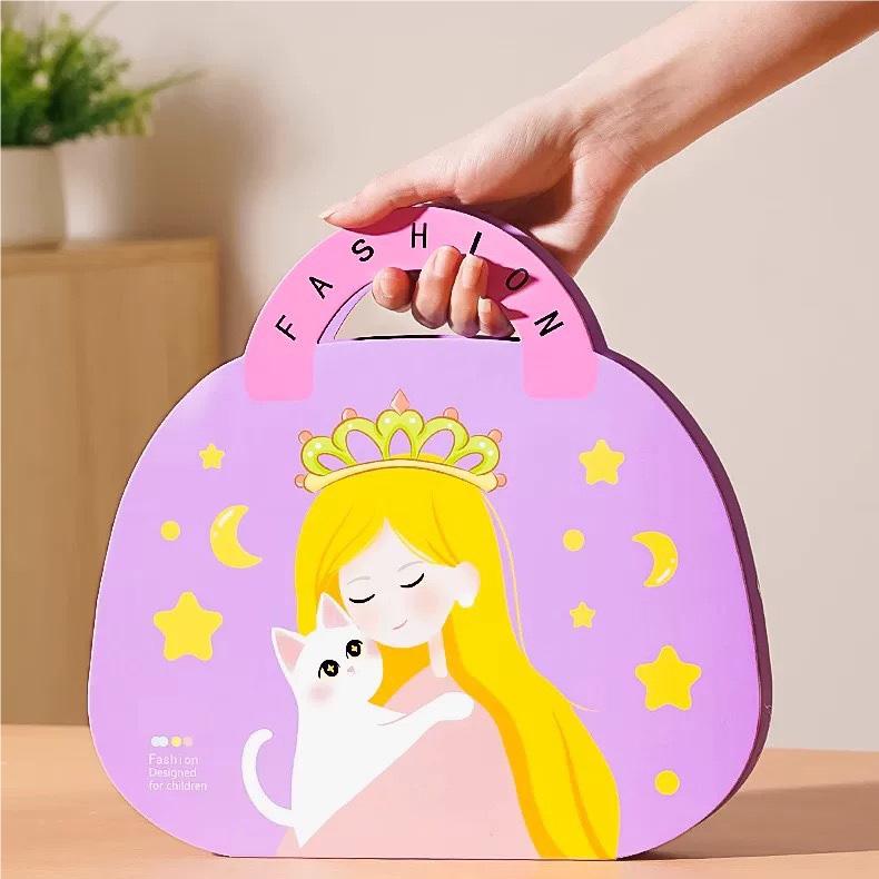 👸Princess DIY Craft Kit: Makeup, Diamond Art and Dress-U