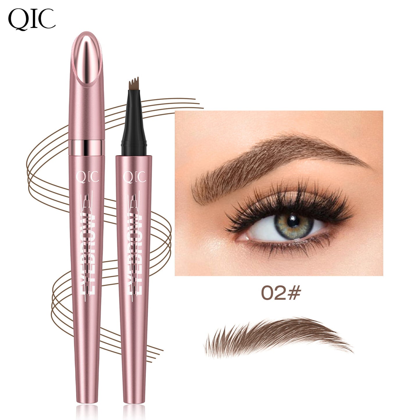 BUY 1, GET 1 FREE🌼Waterproof micro-fork eyebrow pencil