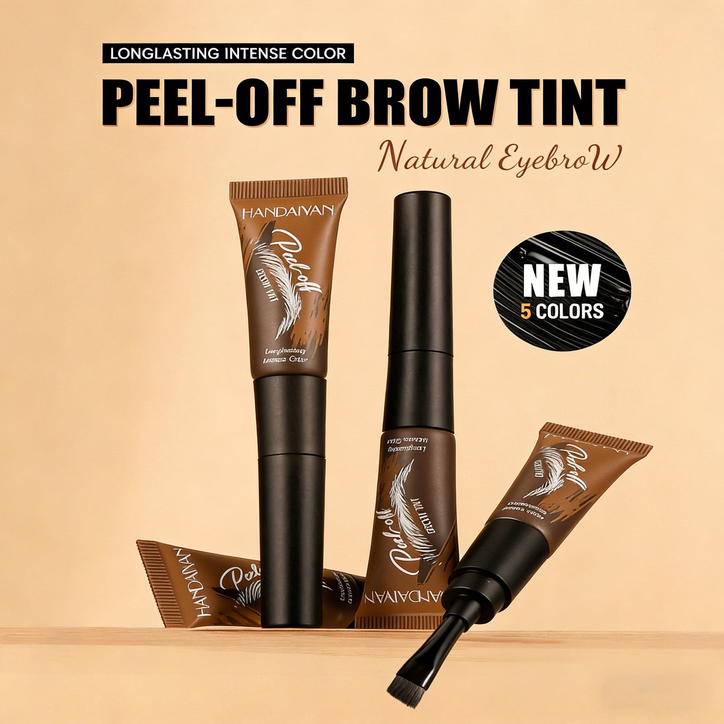 Peel-Off Brow Tint – Long-Lasting Waterproof Eyebrow Gel
