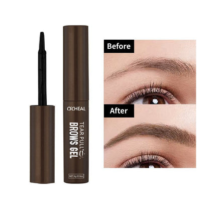 💧Tear-Off Brow Gel – Waterproof, smudge-proof, long-lasting, creates natural, wild eyebrow