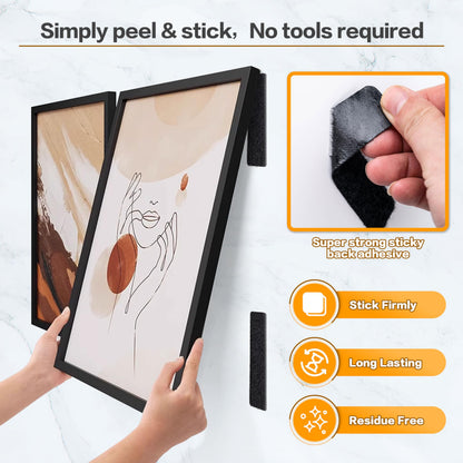 High-strength adhesive hook and loop strips